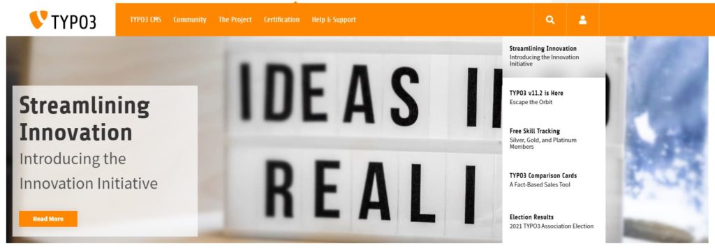 2021 06 30 10 25 36 The TYPO3 Project and Community – Open Source CMS und 6 weitere Seiten Geschaef