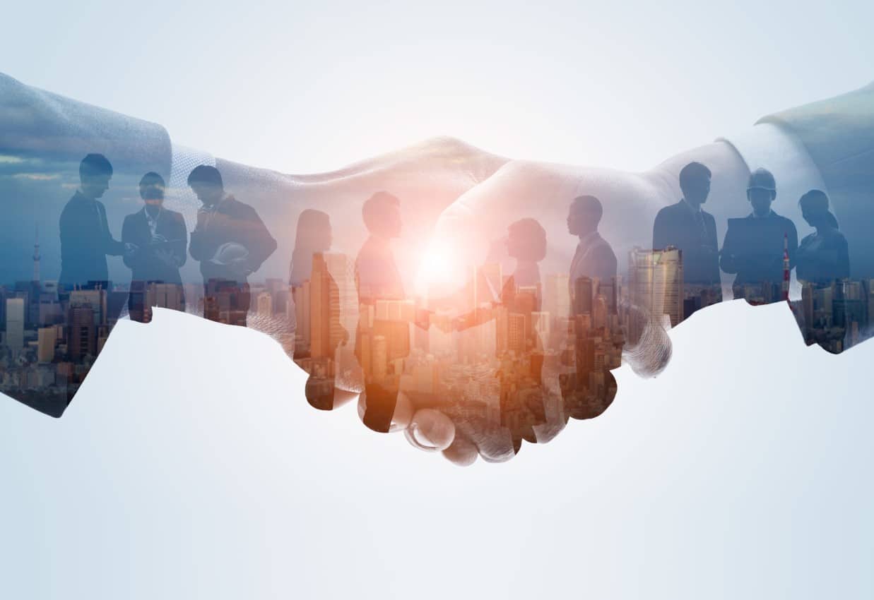 Community Management , Handschlag