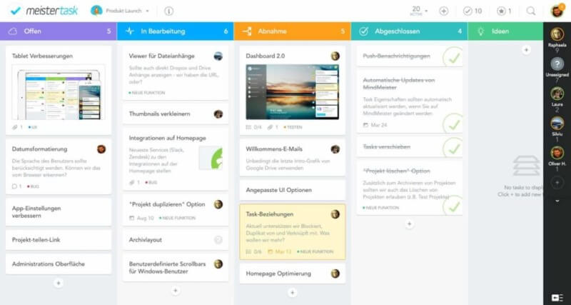 Meistertask Projektmanagement