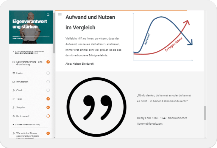 Selbstmanagement in Marketing und Vertrieb; Eigenverantwortung5