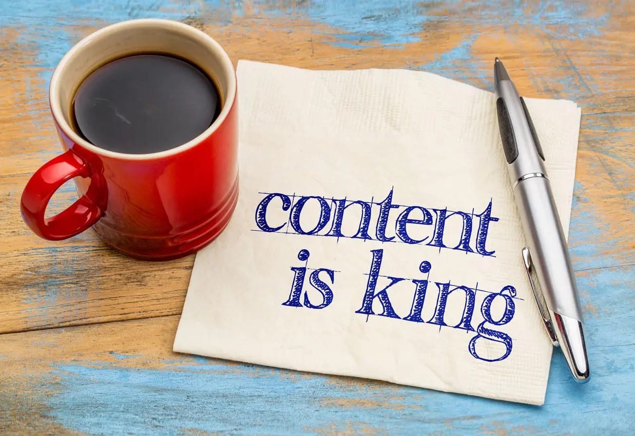 Visuelles Content Marketing ; content is king