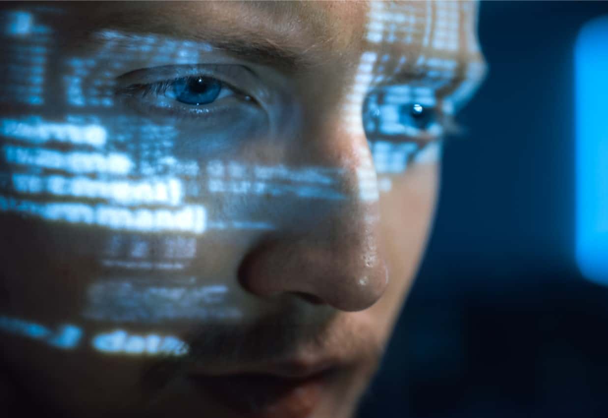 Facebook Algorithmus ; Gesicht Mann