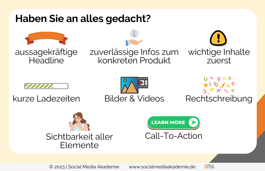 Landingpage erstellen Infografik
