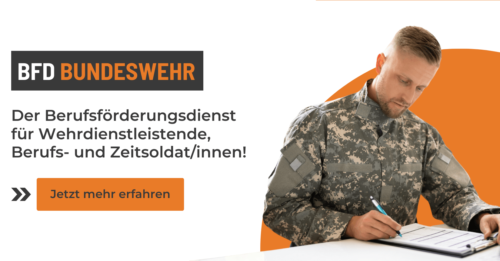 Preview Picture BFD Bundeswehr: Der Berufsförderungsdienst für Wehrdienstleistende und Soldaten.