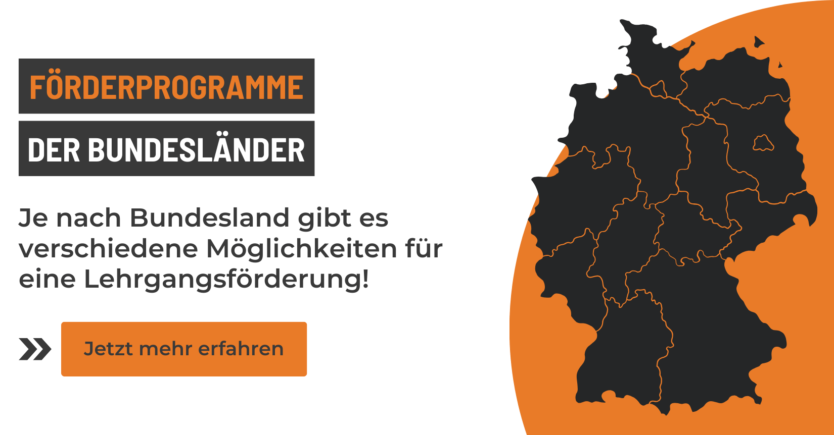 Preview Picture für Förderprogramme der Bundesländer: Je nach Bundesland gibt es Möglichkeiten für eine Lehrgangsförderung.