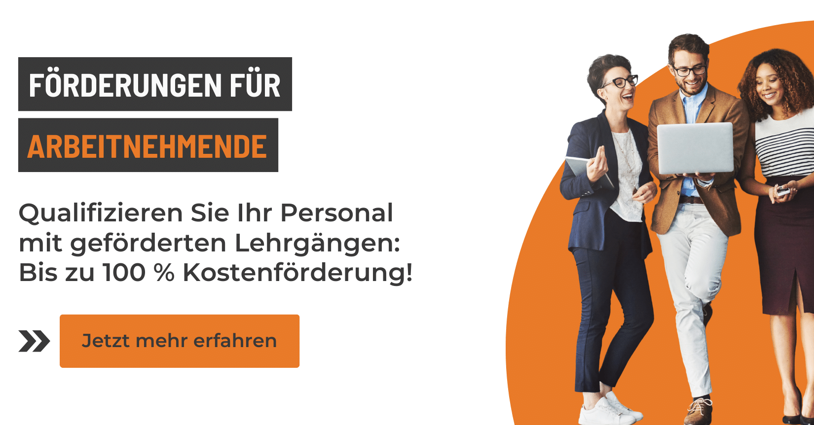 Preview Picture Mitarbeiter Weiterbildung: Qualifizieren Sie Ihr Personal mit geförderten Lehrgängen.