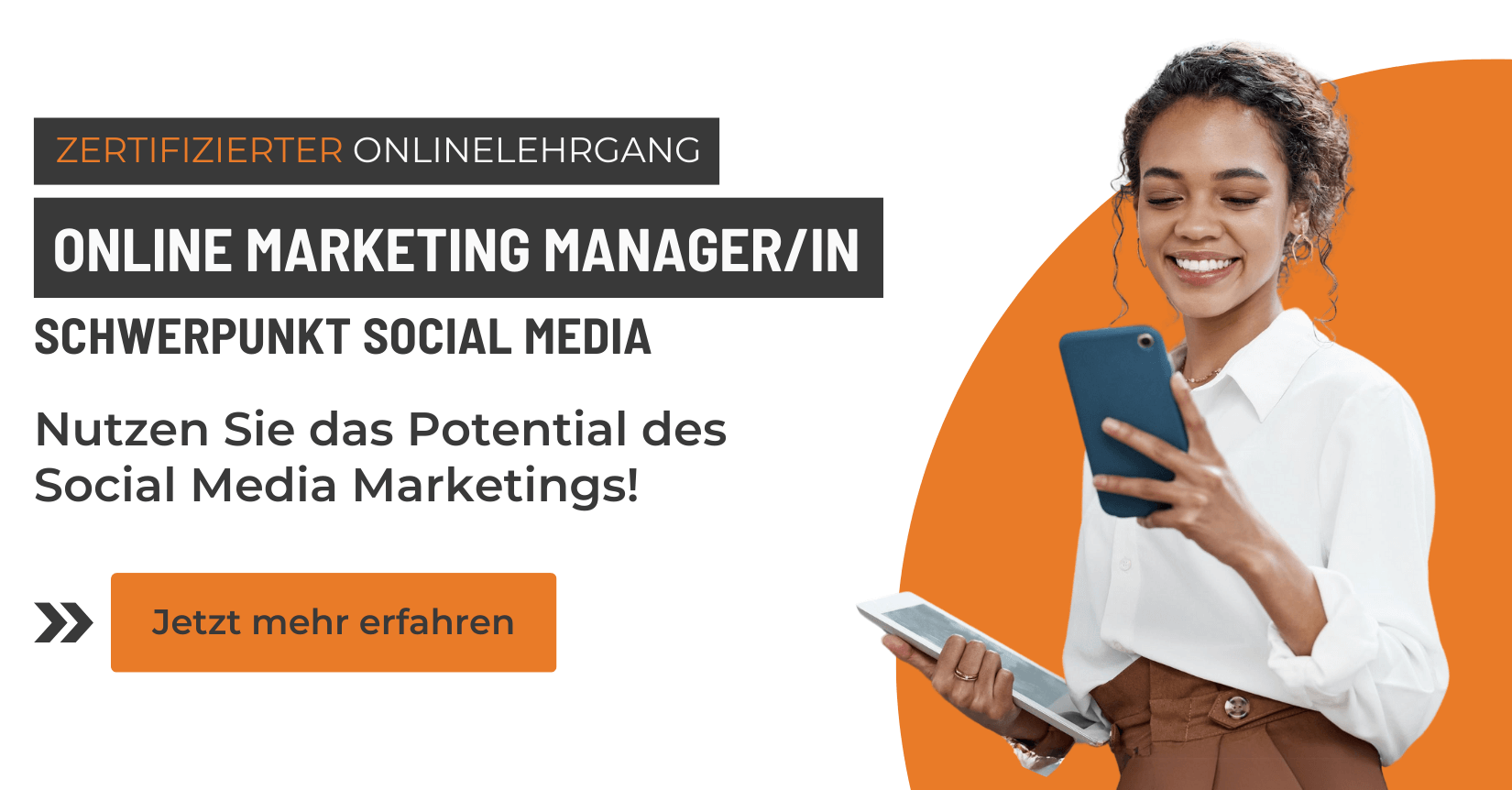 Preview Picture für den Onlinelehrgang Online Marketing Manager Schwerpunkt Social Media