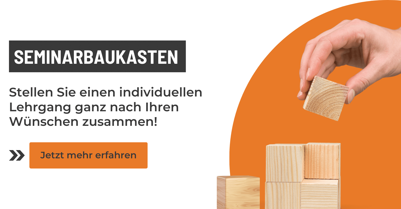 Preview Picture Seminarbaukasten: Stellen Sie einen individuellen Lehrgang zusammen.