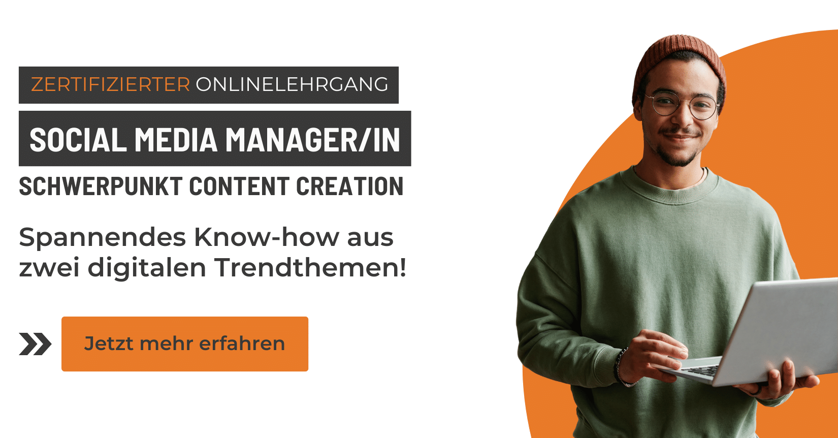 Preview Picture für den Onlinelehrgang Social Media Content Creator